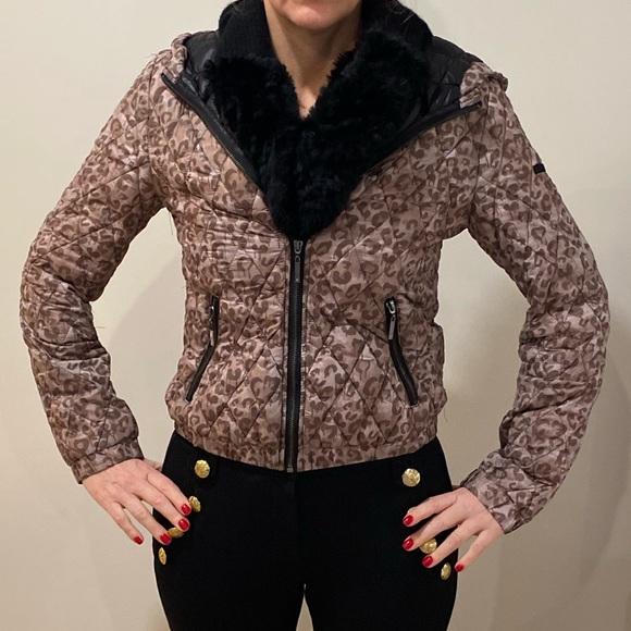Gaudi Jeans Leopard Print Jacket - Picture 1 of 10
